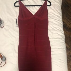Herve Leger dark red bandage dress new with tags